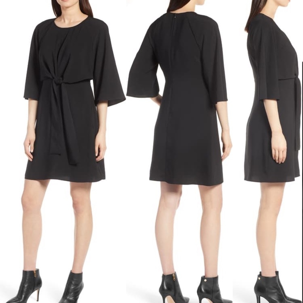Halogen Black Tie Front Dress